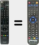 Comando à distância substituto de GA 959 WJSA (RRMCGA959WJSA)