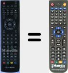 Comando &agrave; dist&acirc;ncia substituto de SFERE 2219 DVD PVR