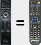 Comando &agrave; dist&acirc;ncia substituto de RM-ED044 (148947511)