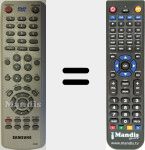 Comando à distância substituto de AK5900008D