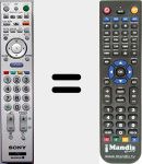 Comando &agrave; dist&acirc;ncia substituto de RM-ED011W (148077821)