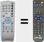Comando &agrave; dist&acirc;ncia substituto de Tele Pilot 92 V