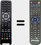 Comando &agrave; dist&acirc;ncia substituto de TTR500