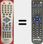 Comando &agrave; dist&acirc;ncia substituto de DVD3602