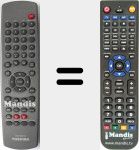 Comando à distância substituto de TWD50174 (TW50174)