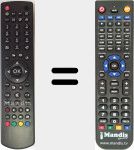 Comando &agrave; dist&acirc;ncia substituto de RC 1912 (30076862)