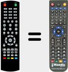 Comando à distância substituto de ZE24FHD