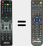 Comando à distância substituto de AKTV4024T