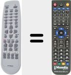 Comando à distância substituto de 97P1RA2JA1