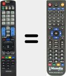 Comando &agrave; dist&acirc;ncia substituto de MI-AKB73275605