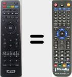 Comando à distância substituto de RT0401HD