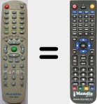 Comando à distância substituto de DVD3005