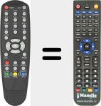 Comando &agrave; dist&acirc;ncia substituto de REMCON1073