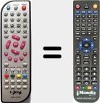 Comando à distância substituto de DVD-TDTR