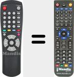 Comando à distância substituto de MF5900215A