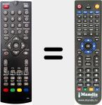Comando à distância substituto de ORT 8910 HD