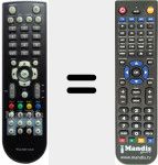 Comando &agrave; dist&acirc;ncia substituto de RCU-500