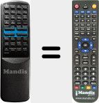 Comando &agrave; dist&acirc;ncia substituto de REMCON182