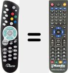 Comando &agrave; dist&acirc;ncia substituto de XHD 250