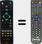 Comando à distância substituto de DTB-H3600