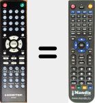 Comando à distância substituto de NDVX280
