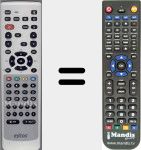 Comando à distância substituto de S50.12PVR