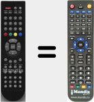 Comando à distância substituto de FTV19N8DVD