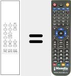Comando à distância substituto de 93096 B