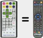 Comando à distância substituto de MEDIA CENTER REMOTE
