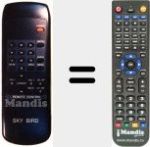 Comando à distância substituto de TELECOM SECOND
