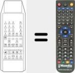 Comando à distância substituto de TC 115 TEXT