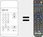 Comando à distância substituto de TC 900
