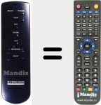 Comando à distância substituto de VIDEOSTAR SIMPLE