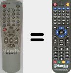 Comando à distância substituto de 00016H (AC5900016H)