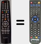 Comando à distância substituto de LED DTV1526 H