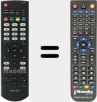 Comando à distância substituto de QT102