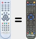 Comando à distância substituto de TDT6000HD