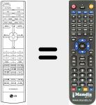 Comando à distância substituto de MZ40PA10MP (6710V00067G)