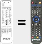 Comando à distância substituto de TM48 (AA5910032W)