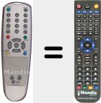 Comando à distância substituto de 6710V00044H