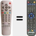 Comando à distância substituto de REMCON641