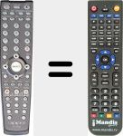 Comando à distância substituto de DV983H