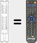Comando à distância substituto de RCT 300 (925TX1560)