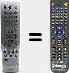 Comando à distância substituto de RS501