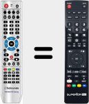 Comando à distância substituto de TM 5000 HD SERIES