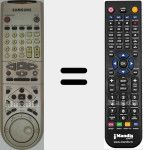 Comando à distância substituto de 00010N (AC5900010N)