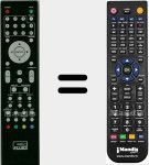 Comando à distância substituto de 1602102