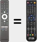 Comando à distância substituto de RC112GH (306044027FHUN001)