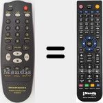 Comando à distância substituto de RC5000CD (313922882600)