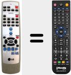 Comando &agrave; dist&acirc;ncia substituto de 6710RCAZ01A